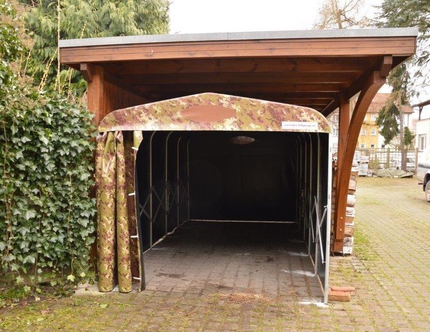 Garage, Faltgarage, Spieler-Tunnel, Hallen zusammenschiebbar