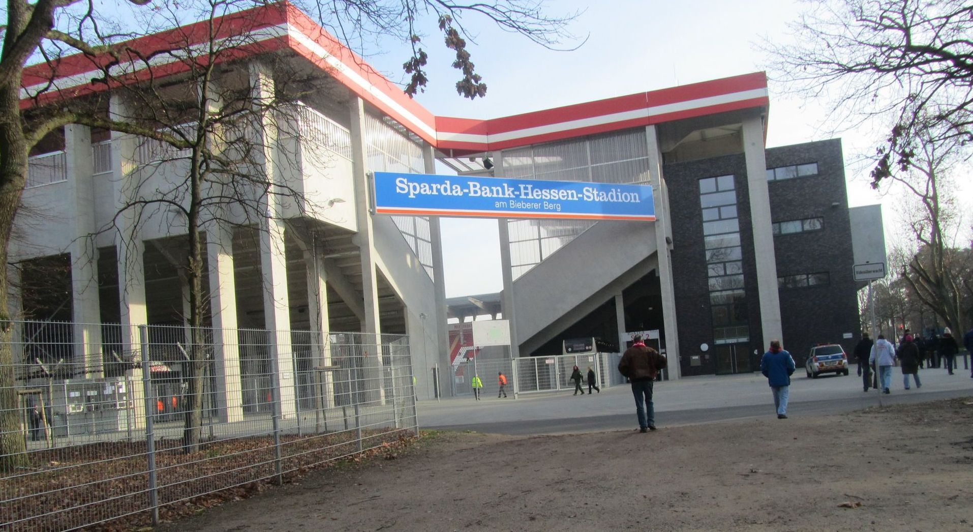 Stadion Am Bieberer Berg am Stadtrand von Offenbach