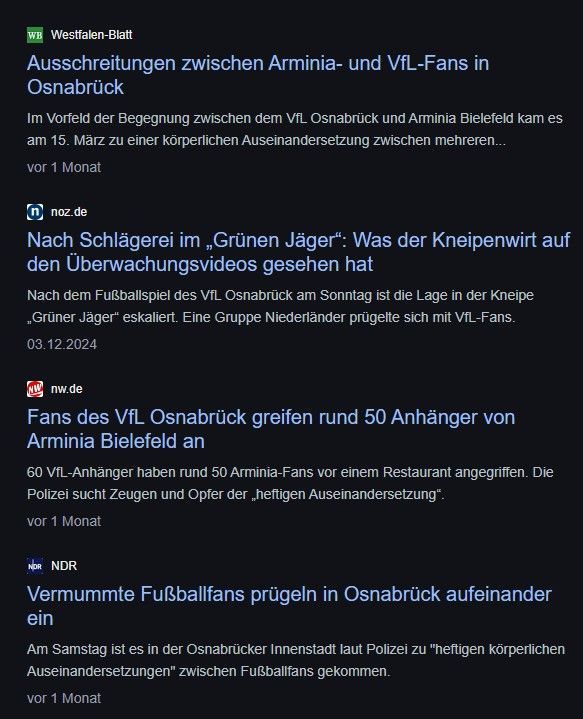 Hooligans schaden dem Wirtschaftstandort Das Abtauchen in die Welt als Fußballfan schadet dem Ruf der Stadt Osnabrück