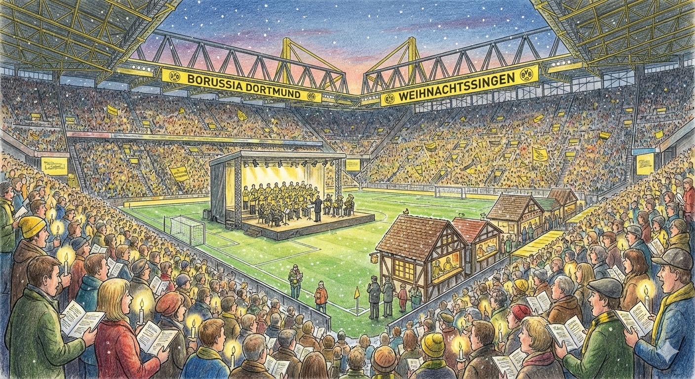 Weihnachtssingen im Stadion