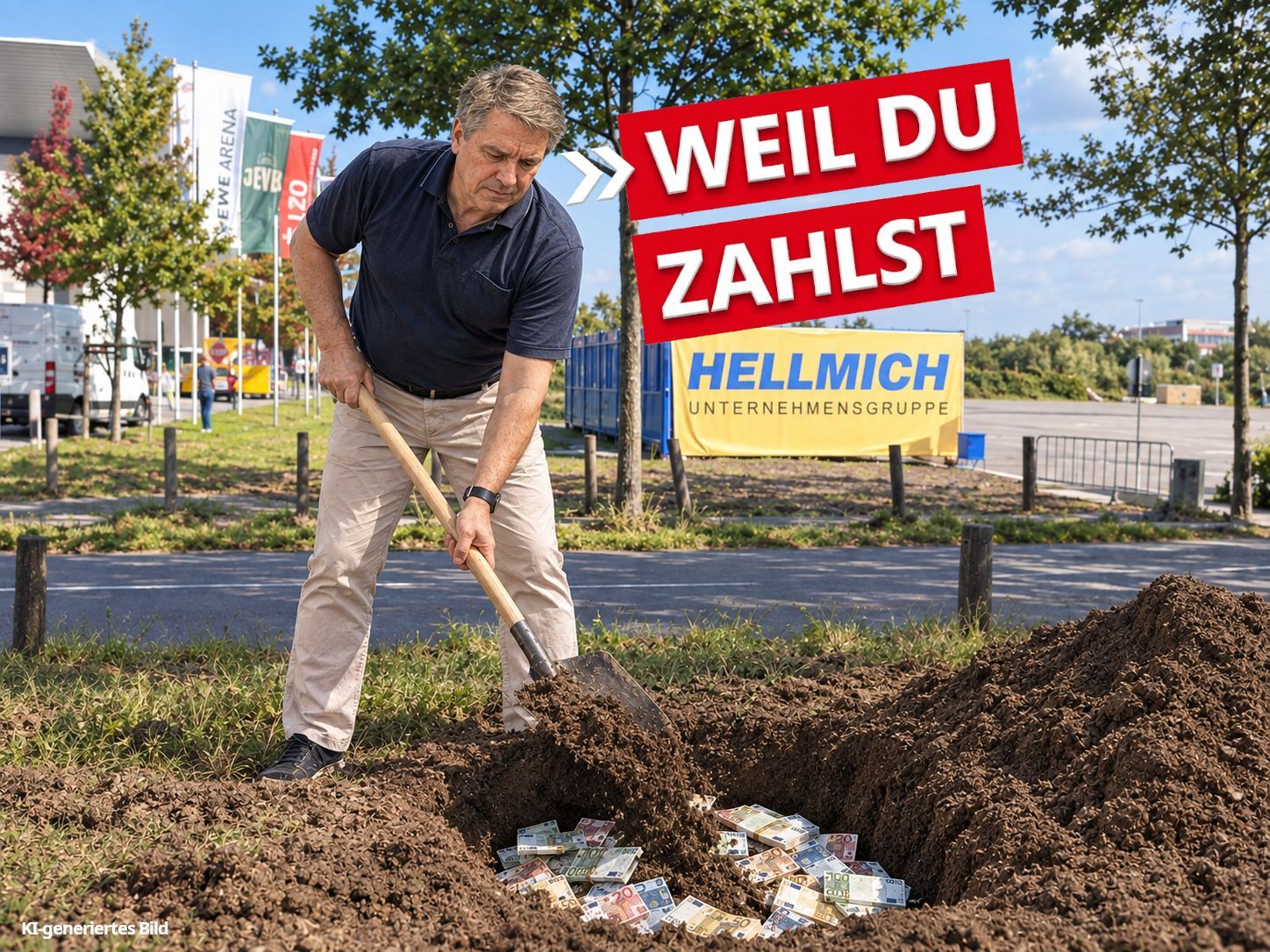 Der Noch-OB beim Spatenstich