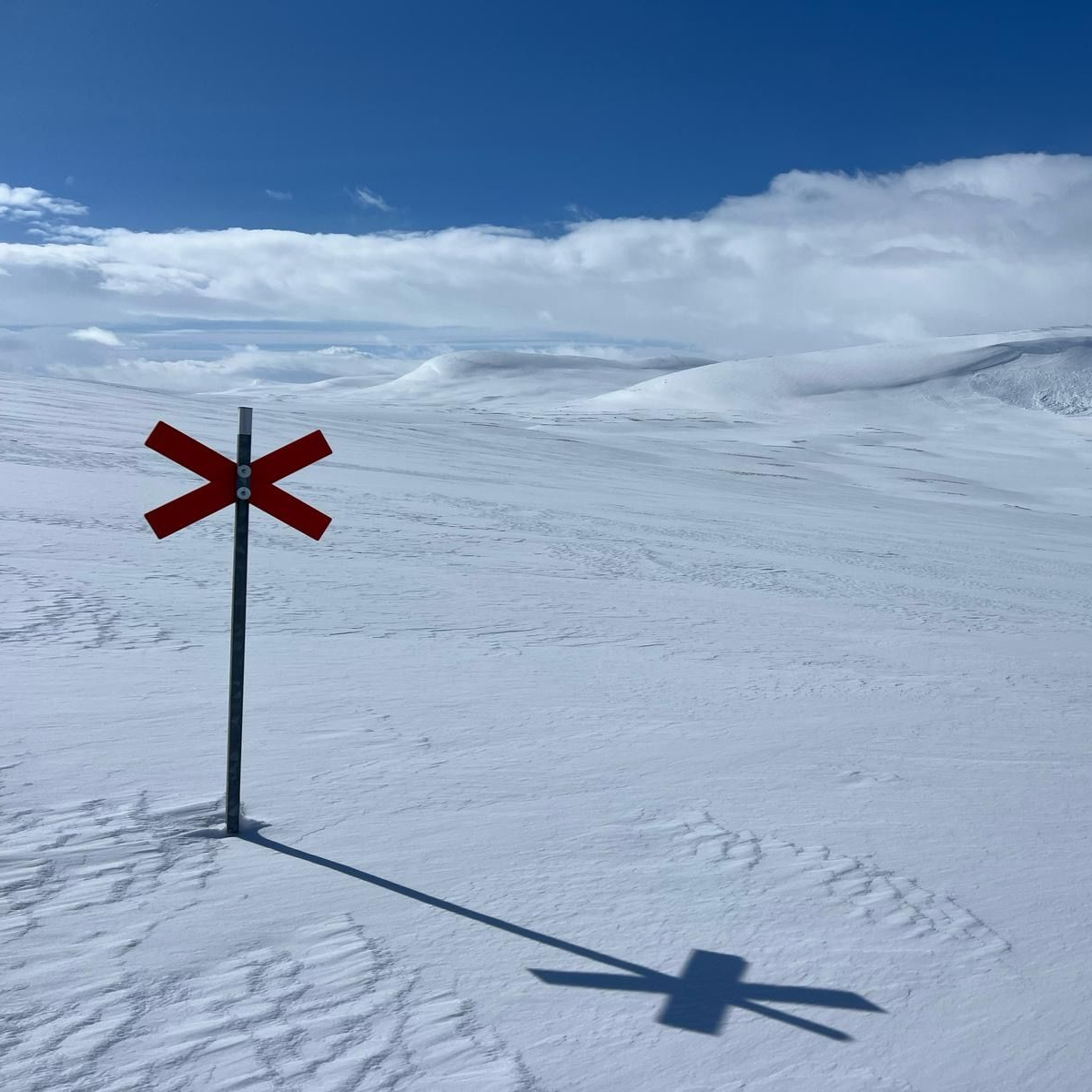 Skotertrail in den Bergern, direkt bei der Villa Aurora Moskosel
