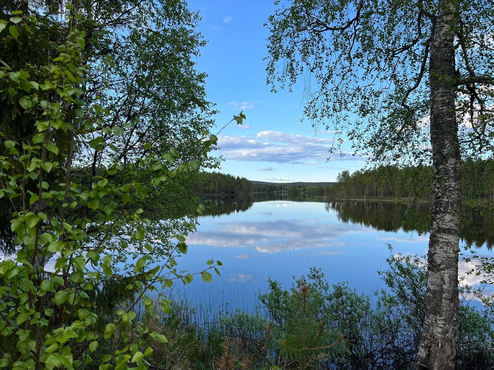 Seeblick der Villa Aurora Moskosel