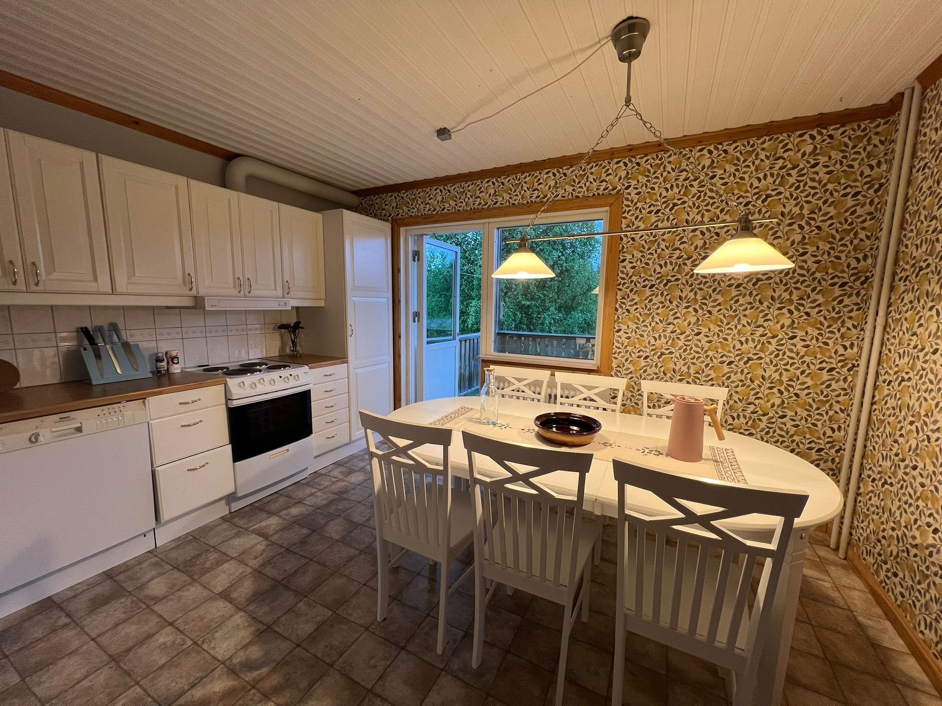 Küche, Wohn-Essbereich Villa Aurora Moskosel