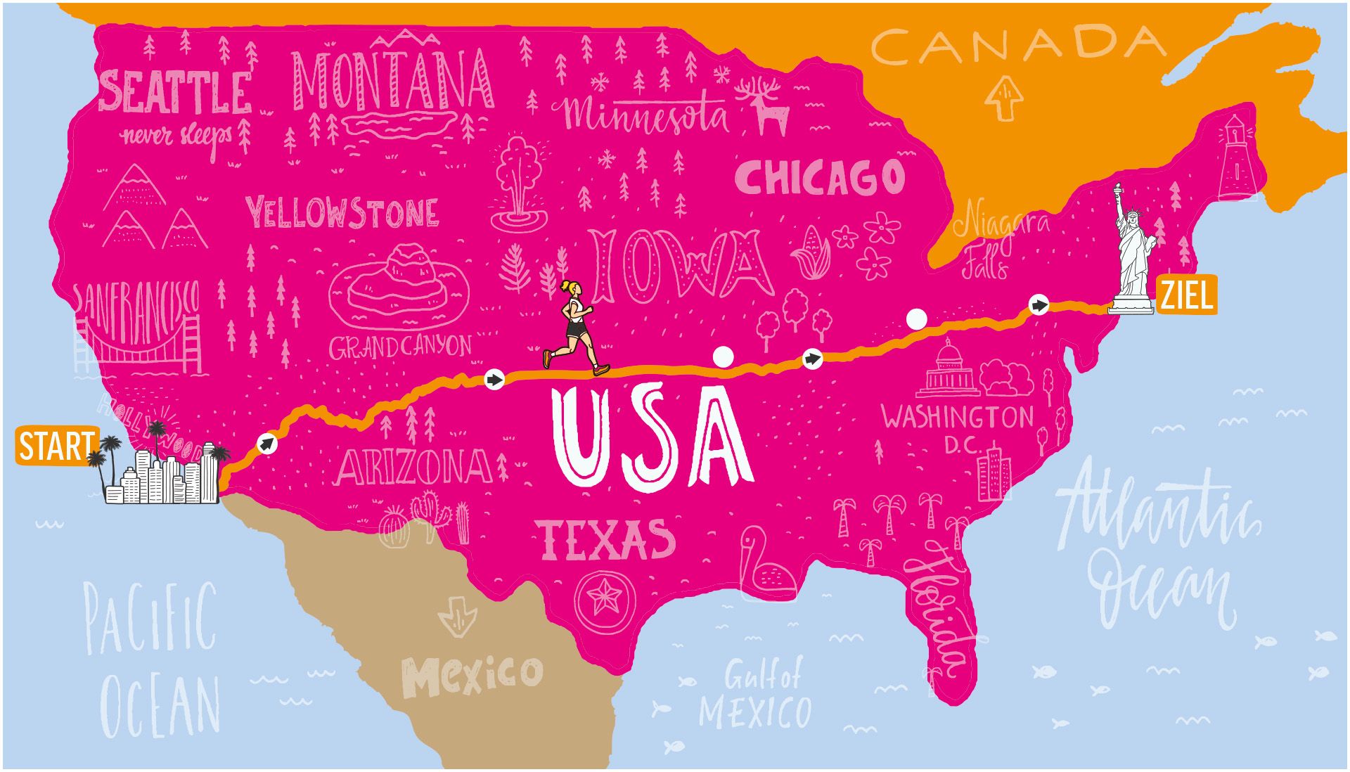 USA-Karte_Jola_rennt