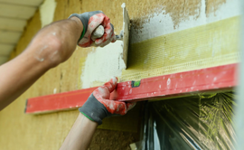 Kellerdämmung. Außenbereich, Haussanierung.