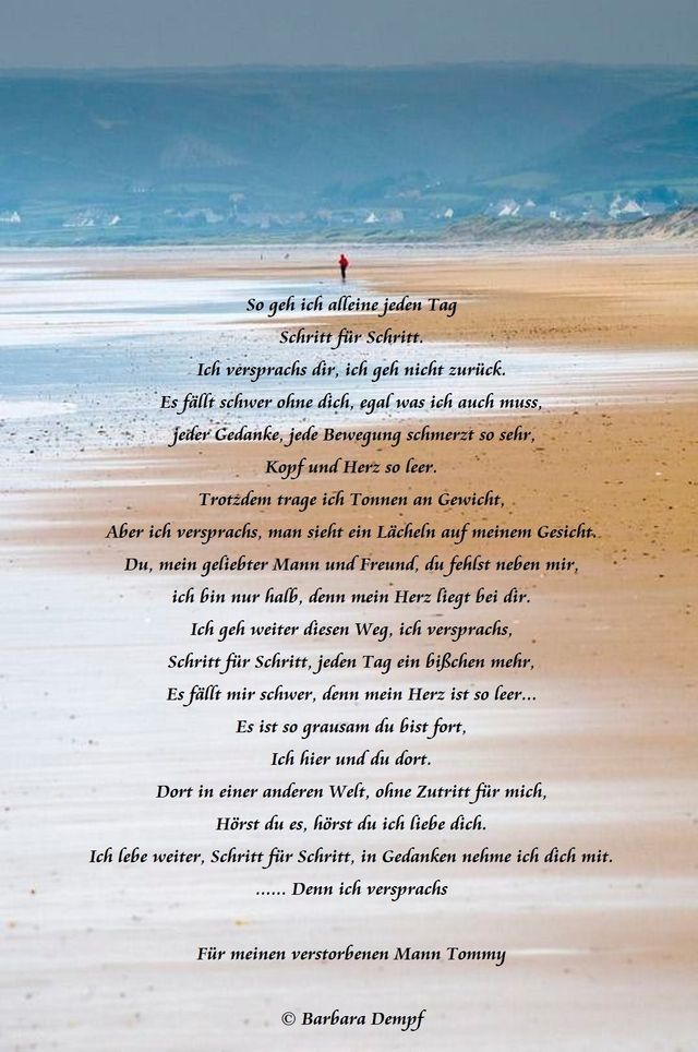 Ich vermisse meinen verstorbenen mann