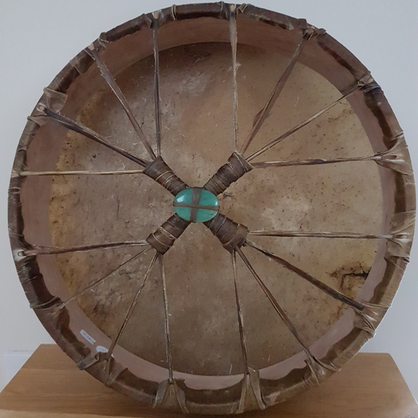 Handmade Shamanic Drum Crystal Handle