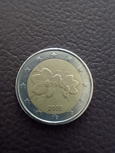 2 Euro Münze Moltebeere 2005 M Finnland Vorderseite