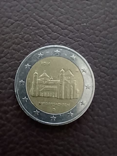 2 Euro Münze Deutschland 2014 Münze Niedersachsen Vorderseite