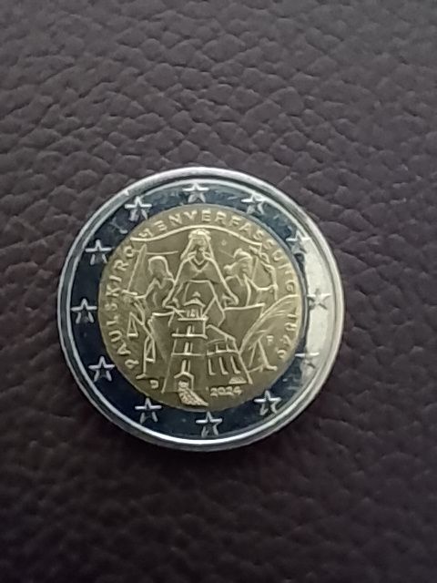 2 Euro Münze 2024 - A - Paulskirchenverfassung 1849 Vorderseite
