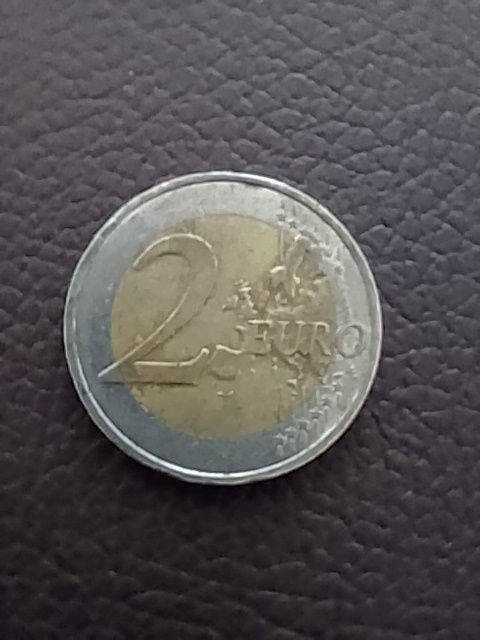 2 Euro Münze Strichmännchen UEM 1999-2009 Republique Francaise Vorderseite