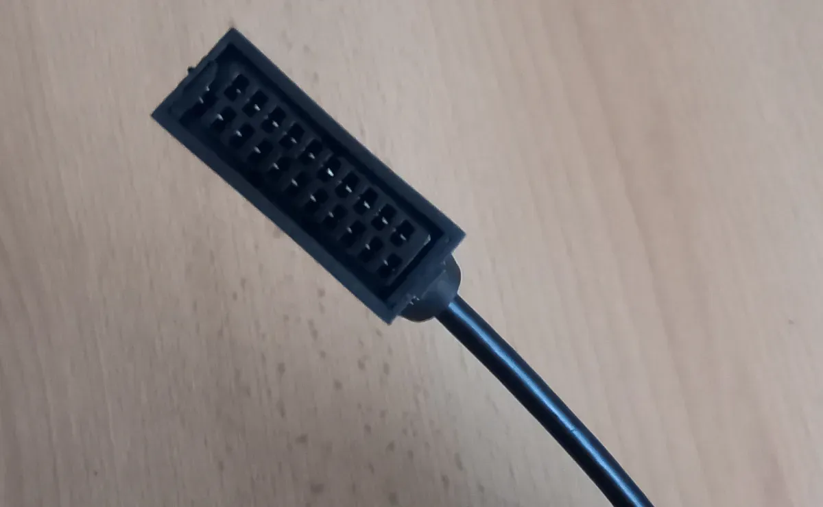 Scart-Kabel Schwarz Anschluss Scart/stecker