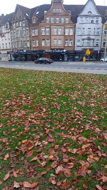 Gebäude und Herbststimmung in Duisburg-Hamborn.