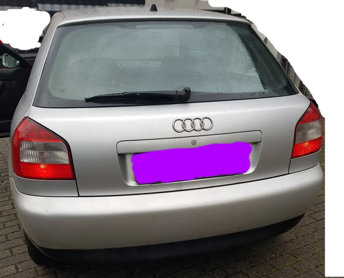 Audi A3 3 Türer Silber Baujahr 2001 - Heck - Kofferraum