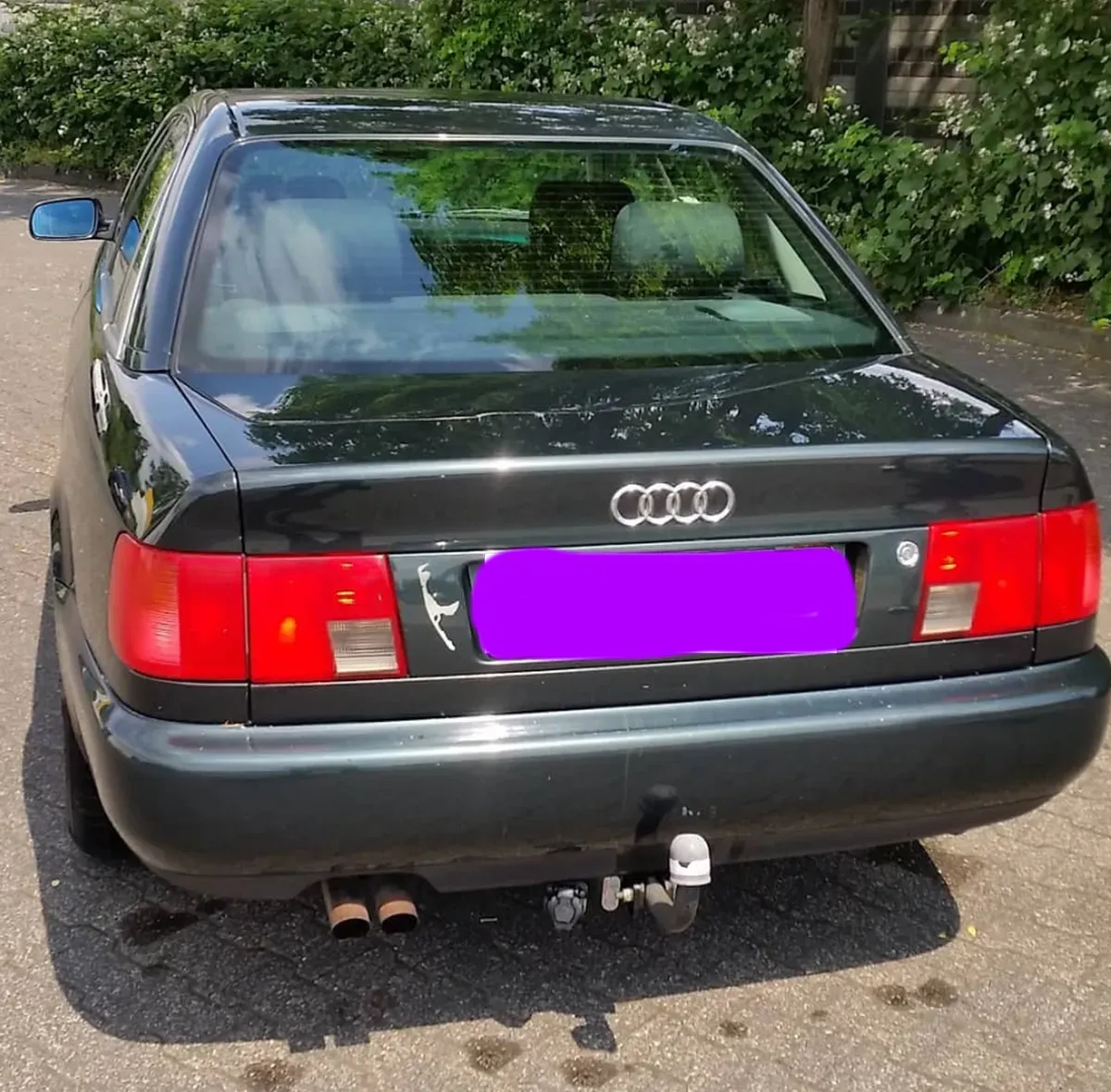 Audi A6 C4 V6 Grün Limousine Baujahr 1996 - Heck - Kofferraum - AHK