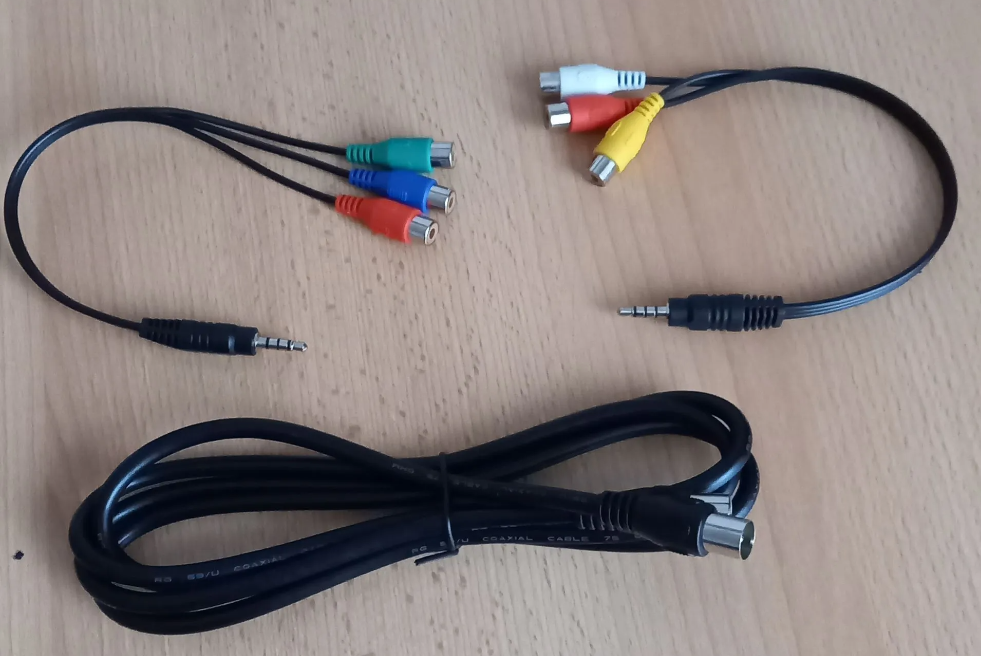 Audiokabel Schwarz-TV-PC-3 Teilig