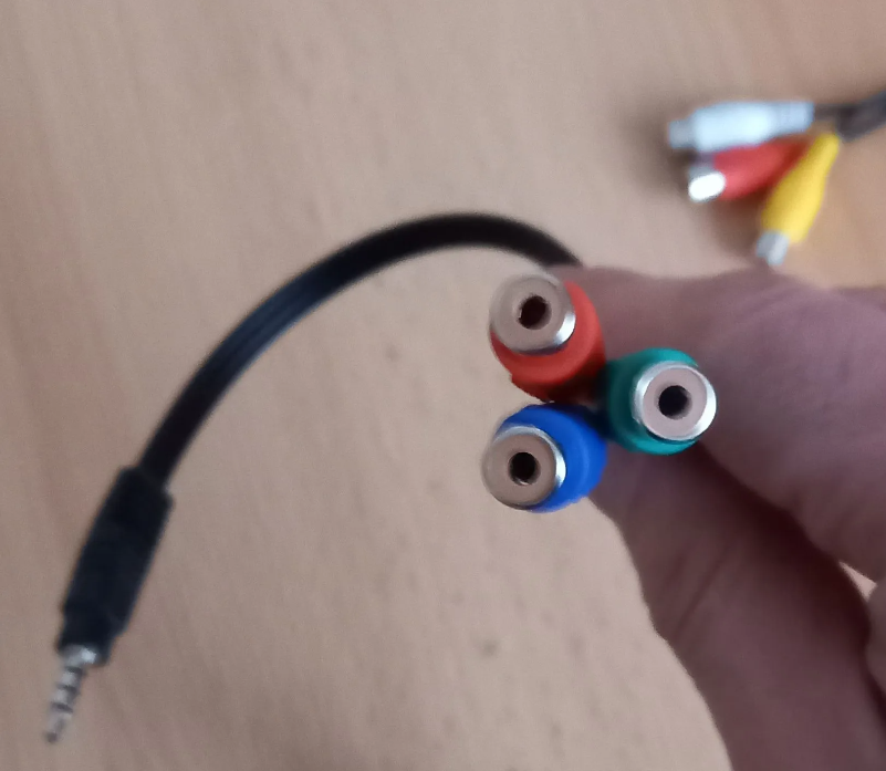 Audiokabel Schwarz-TV-PC-Rot-Gelb-Weiss