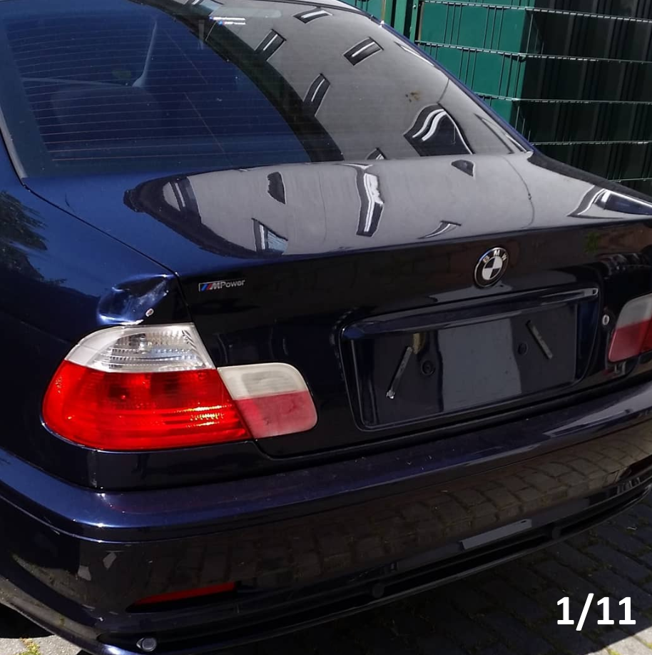 BMW 318i Baujahr 2001-Blau- Heckansicht