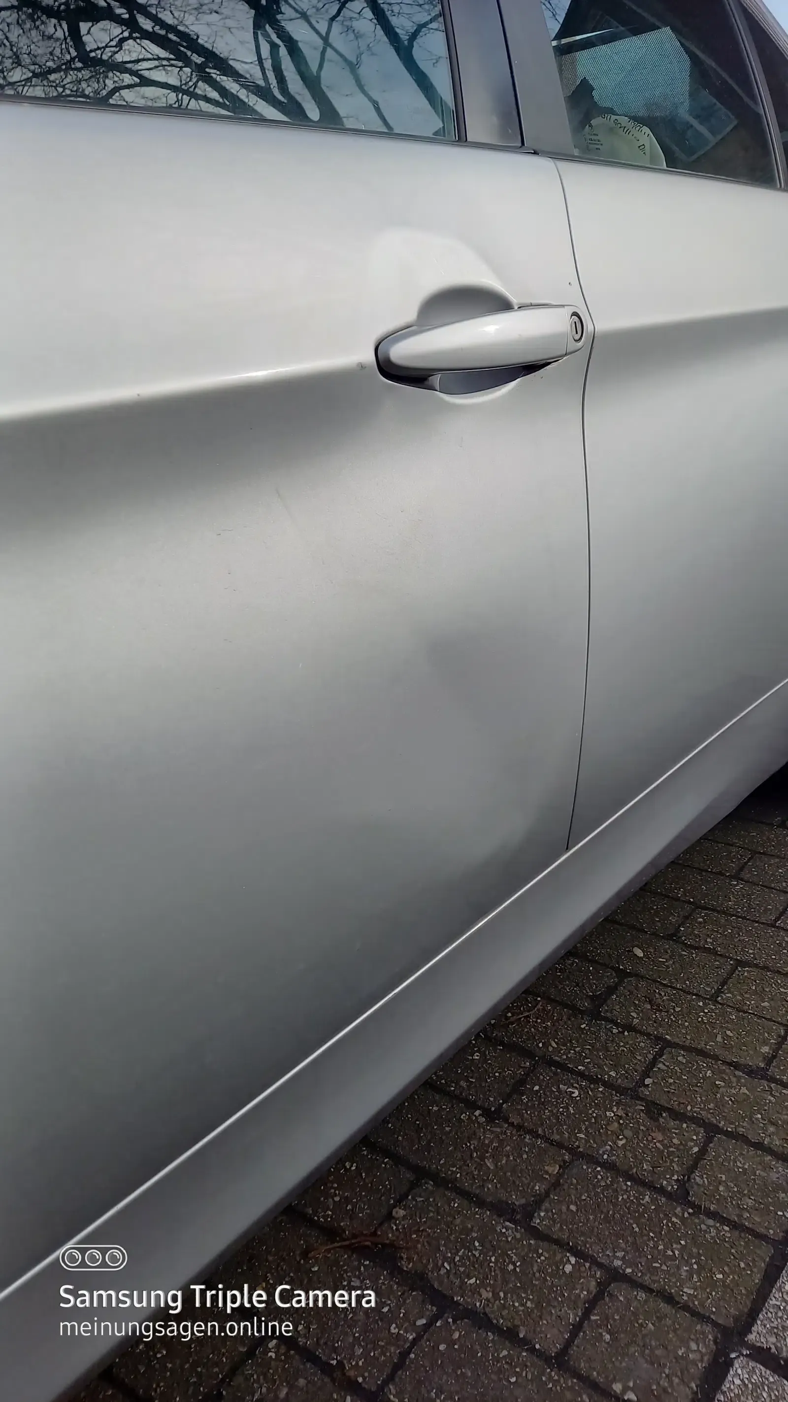 BMW 320i Limousine Silber Baujahr 2008 Beule Beifahrerseite