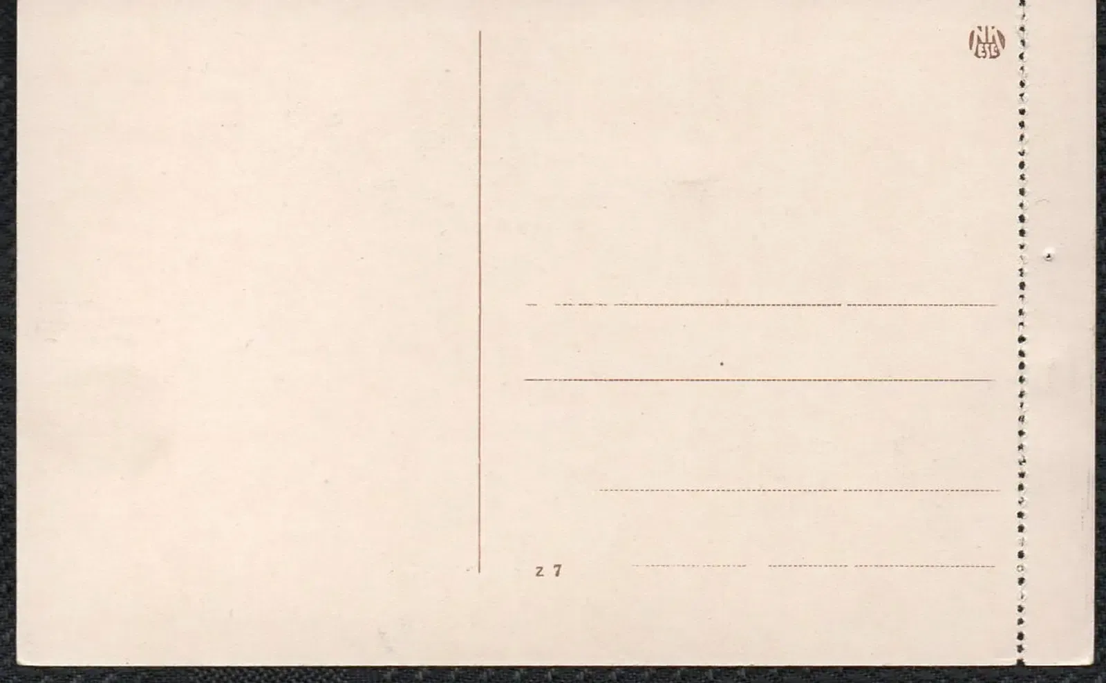 Bild Postkarte 1914-1915 Zur Kindertaufe  Rückseite