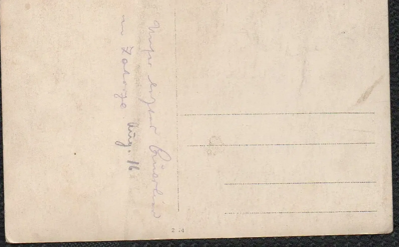 Bild Postkarte 1914-1916 Kriegsjahr Rückseite Soldaten