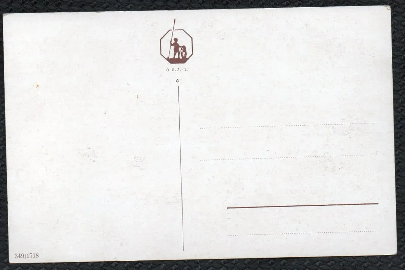 Bild Postkarte Obskorb 1914-1916 Rückseite