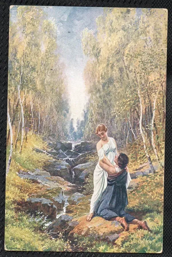 Bild Postkarte Römische Liebe  22.5.1917 Vorderseite