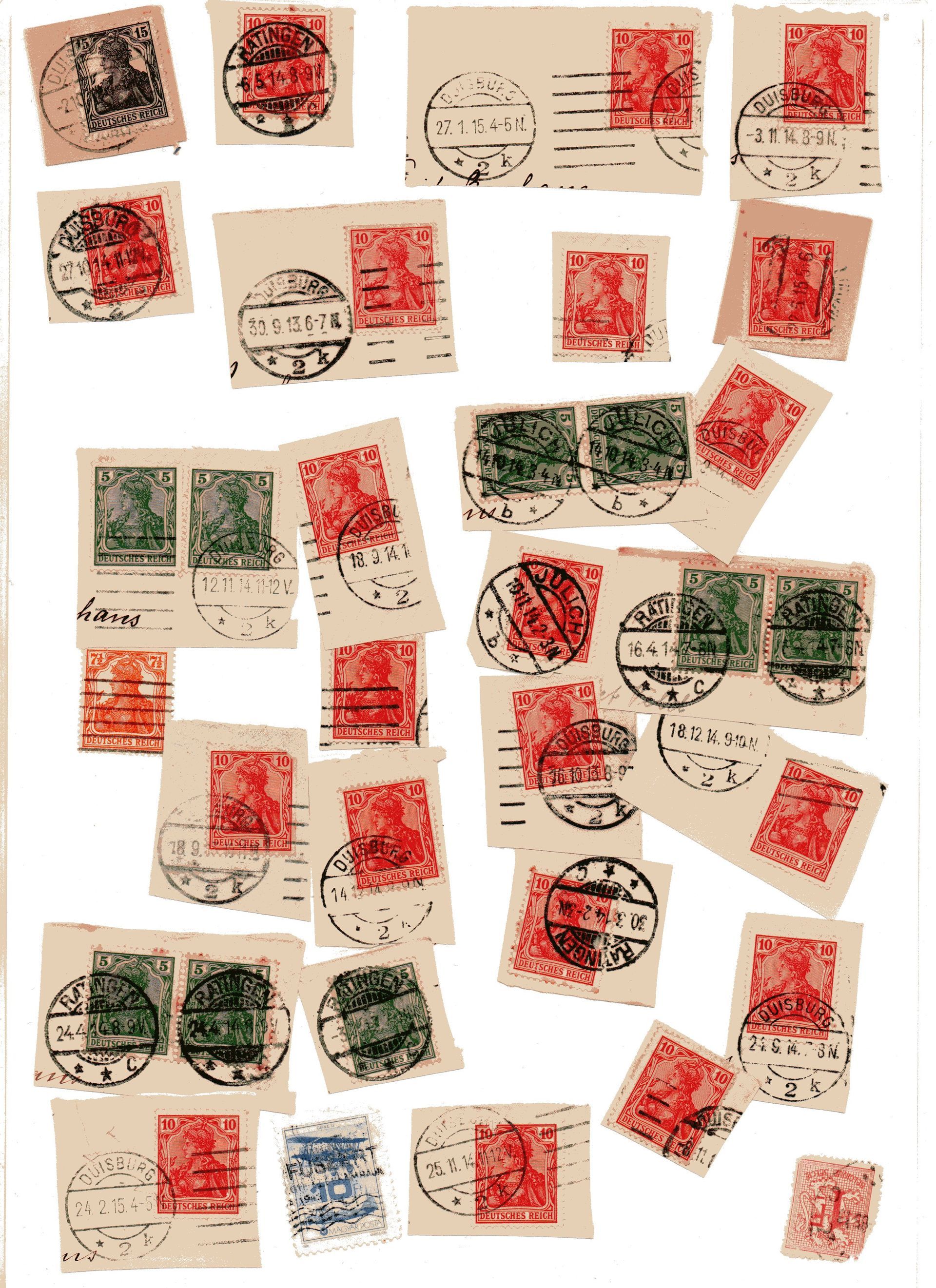 Briefmarken in Folie eingeschweißt ab 1933