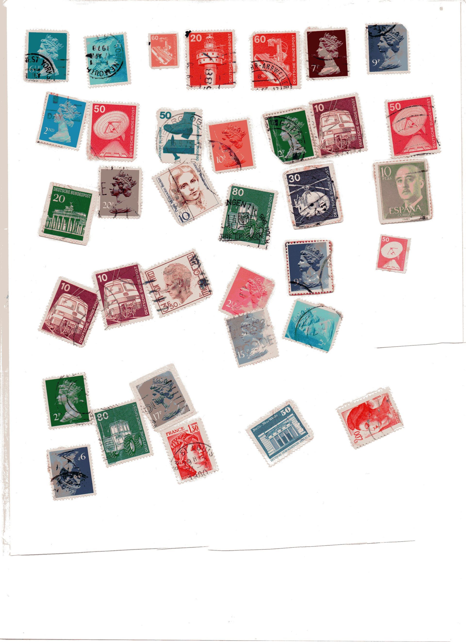 Briefmarken in Folie eingeschweißt ab 1913