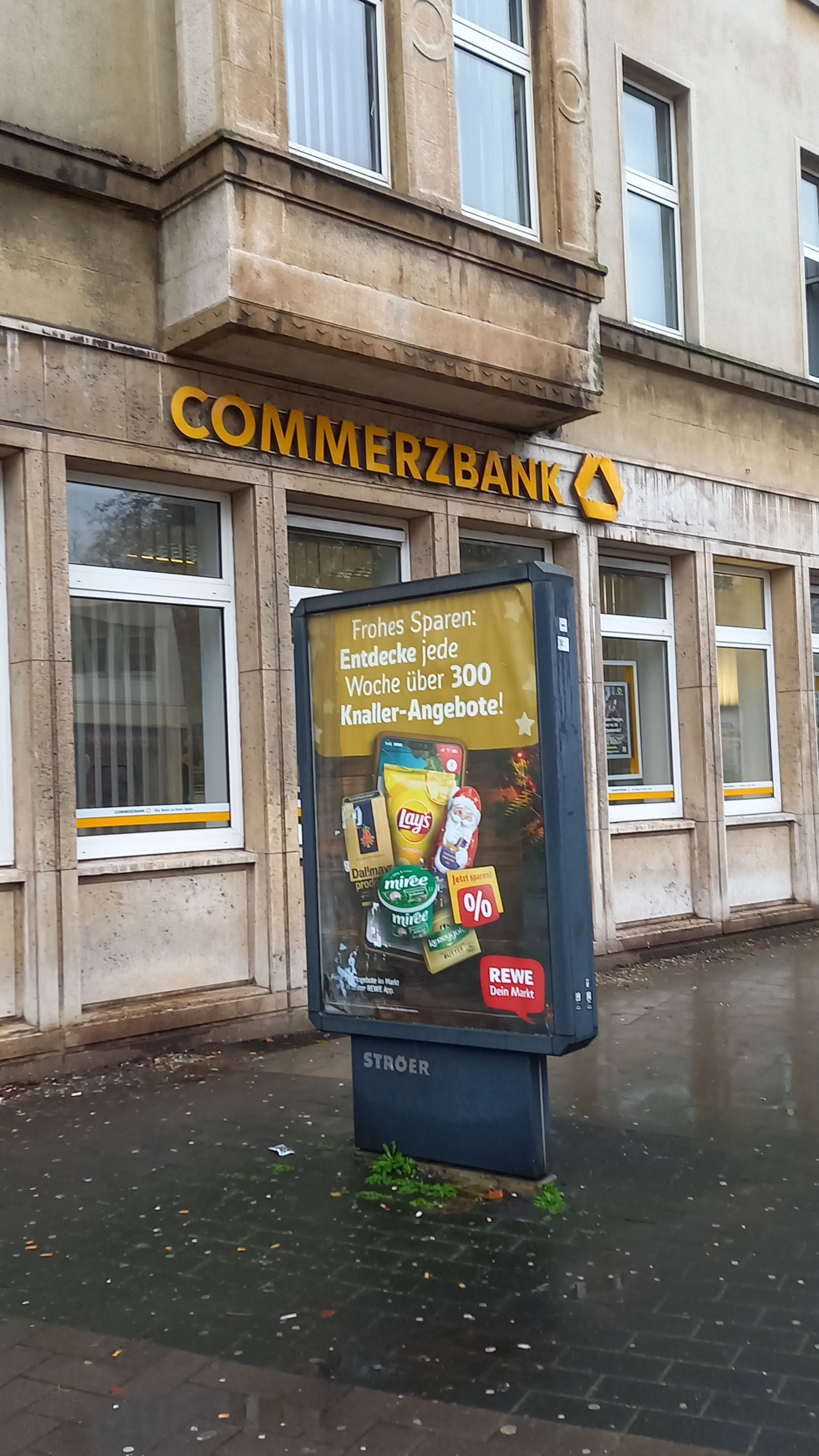 Duisburg Hamborn Altmarkt Commerzbank Schild