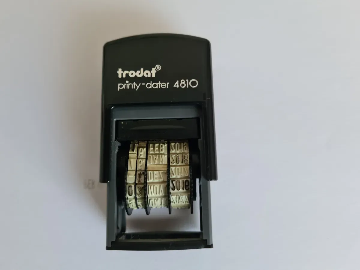 Datumstempel Schwarz trodat printy - dater 4810 gebraucht