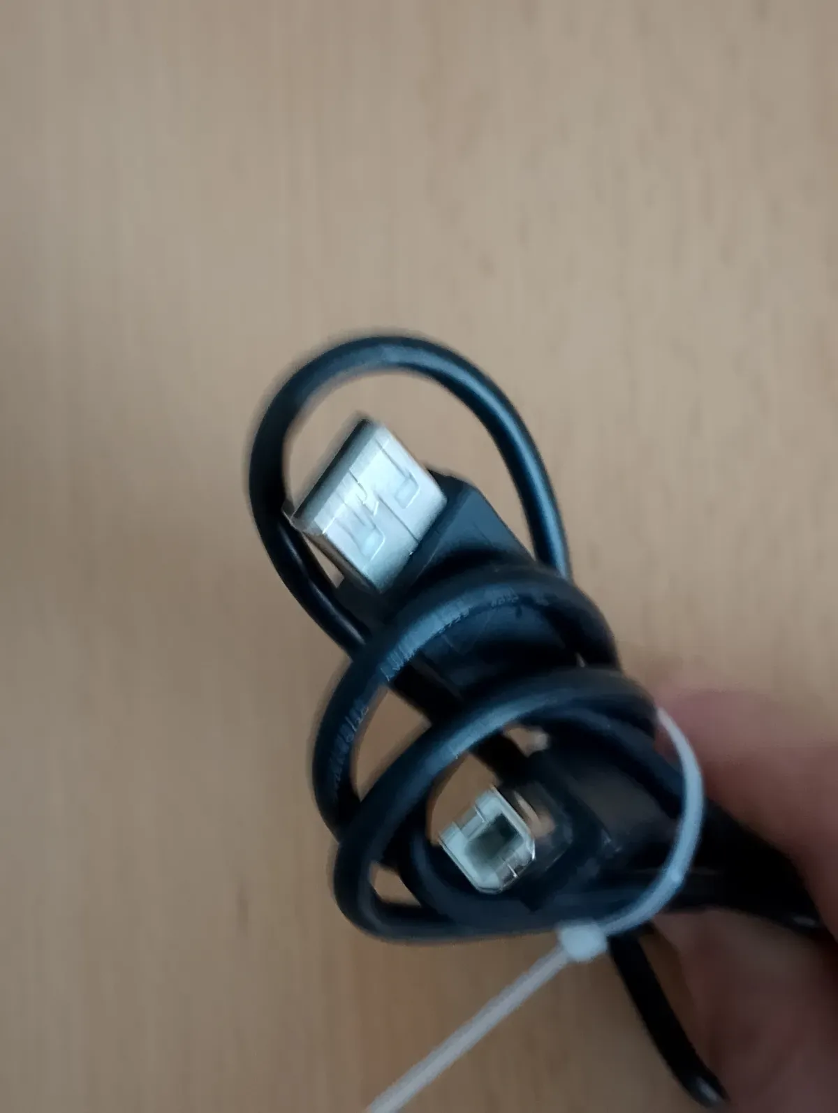Schwarzes USB Anschlusskabel Drucker Kabel Anschlüsse