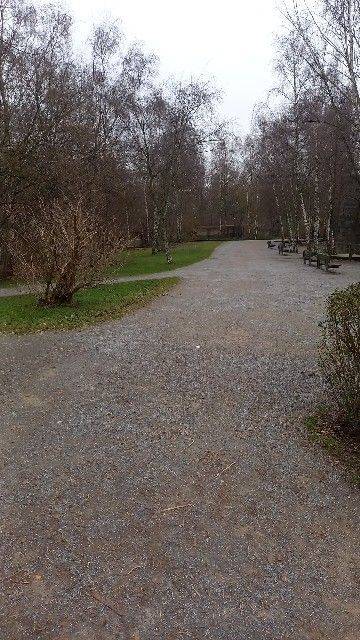 Duisburg Hamborn Landschaftspark Gehwege Park