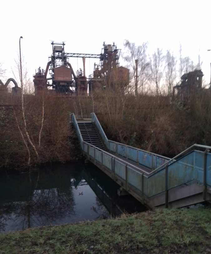 Duisburg Hamborn Landschaftspark  Übergang