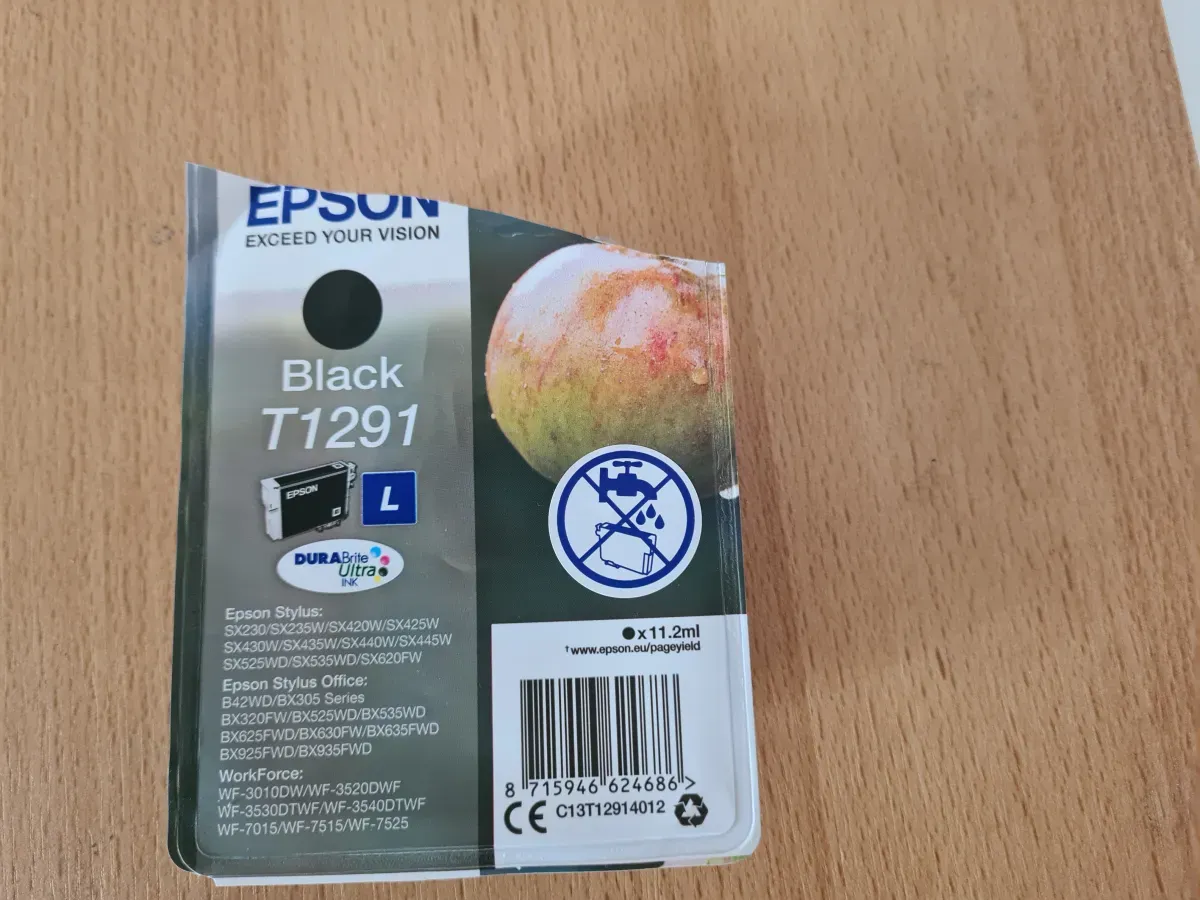 Druckerpatrone EPSON Stylus T1291 - L - Packung offen nicht gebraucht.