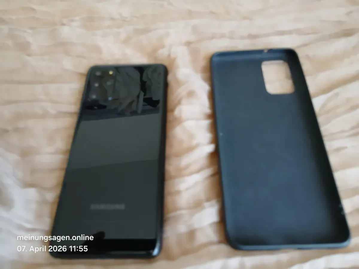 Samsung Galaxy S20 +FE Schwarz mit Schwarzer Schutzhülle 