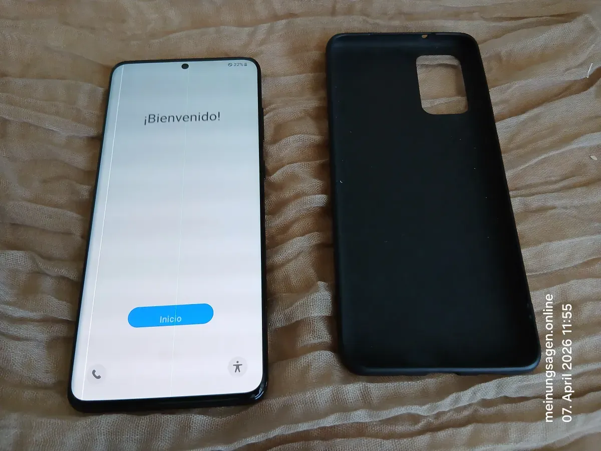 Samsung Galaxy S20 +FE Schwarz  Display Menü Schutzhülle Schwarz
