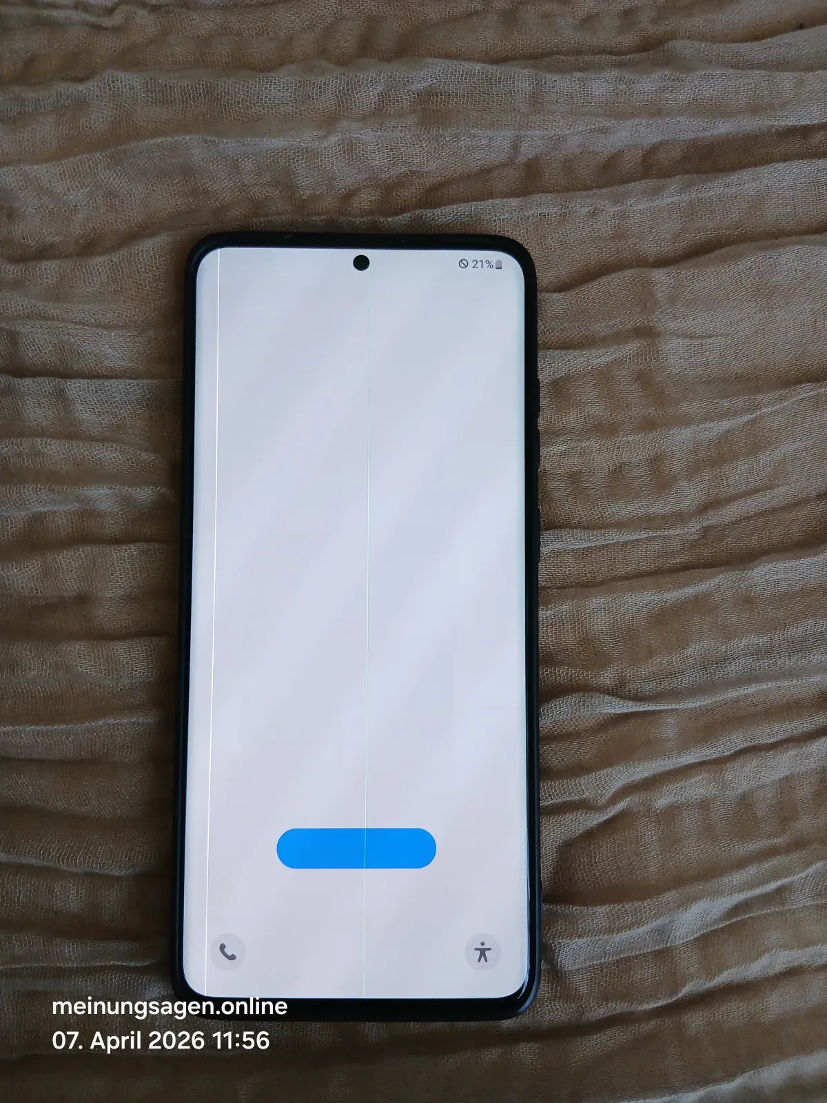 Samsung Galaxy S20 +FE Schwarz  Display Menü
