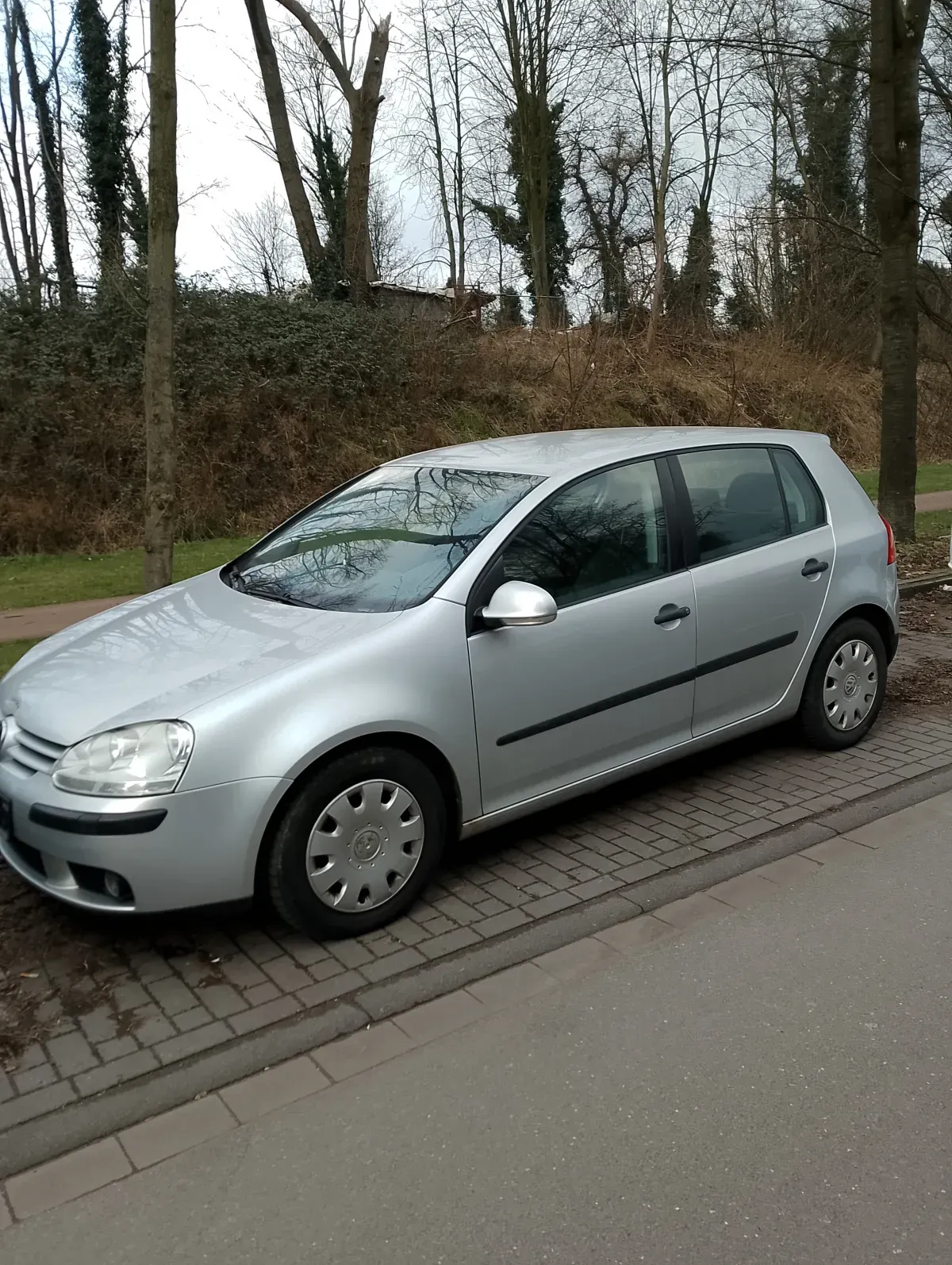 VW Golf5 Silber Baujahr 2004 5 Türer Fahrerseite 