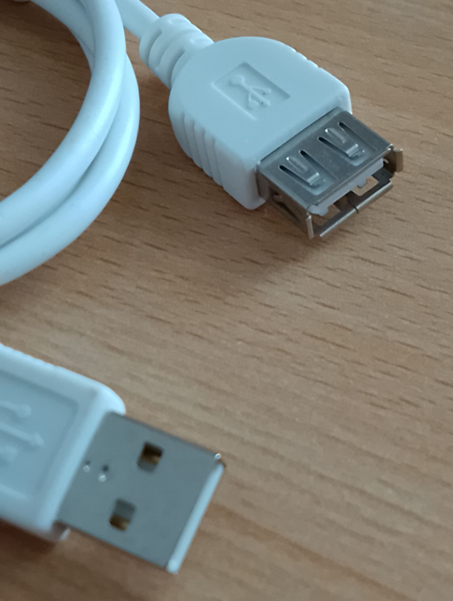 HDMI-USB-Adapter Kabel 1 meter Weiß Anschlüsse