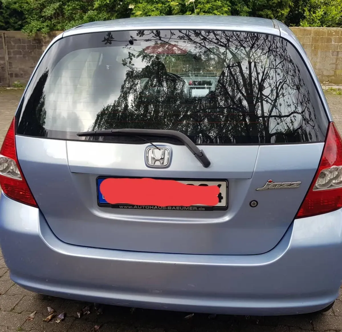 Honda Jazz-Baujahr 2003-Van-Blau-Heck