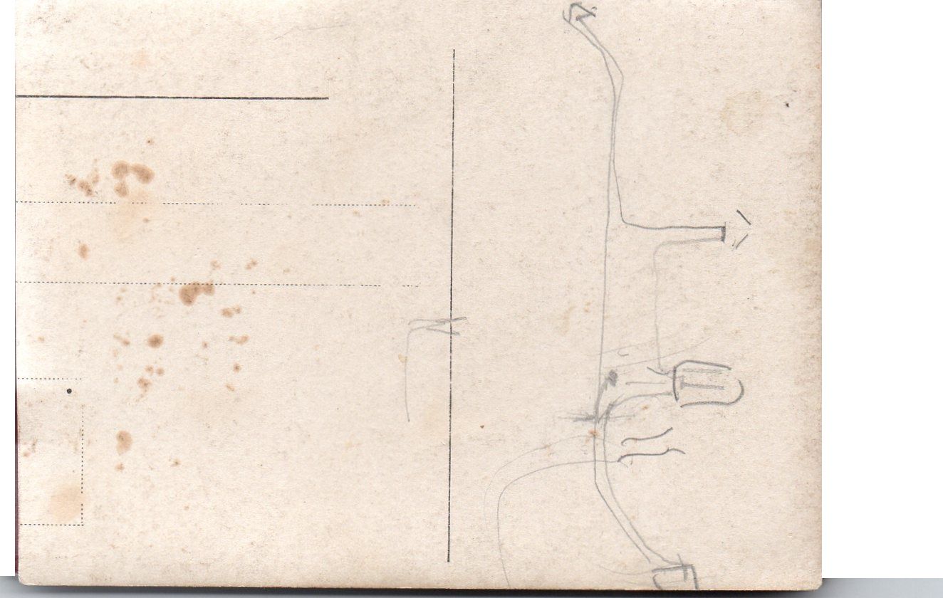 Postkarte 4711Kölnisch Wasser von 1914 Rückseite