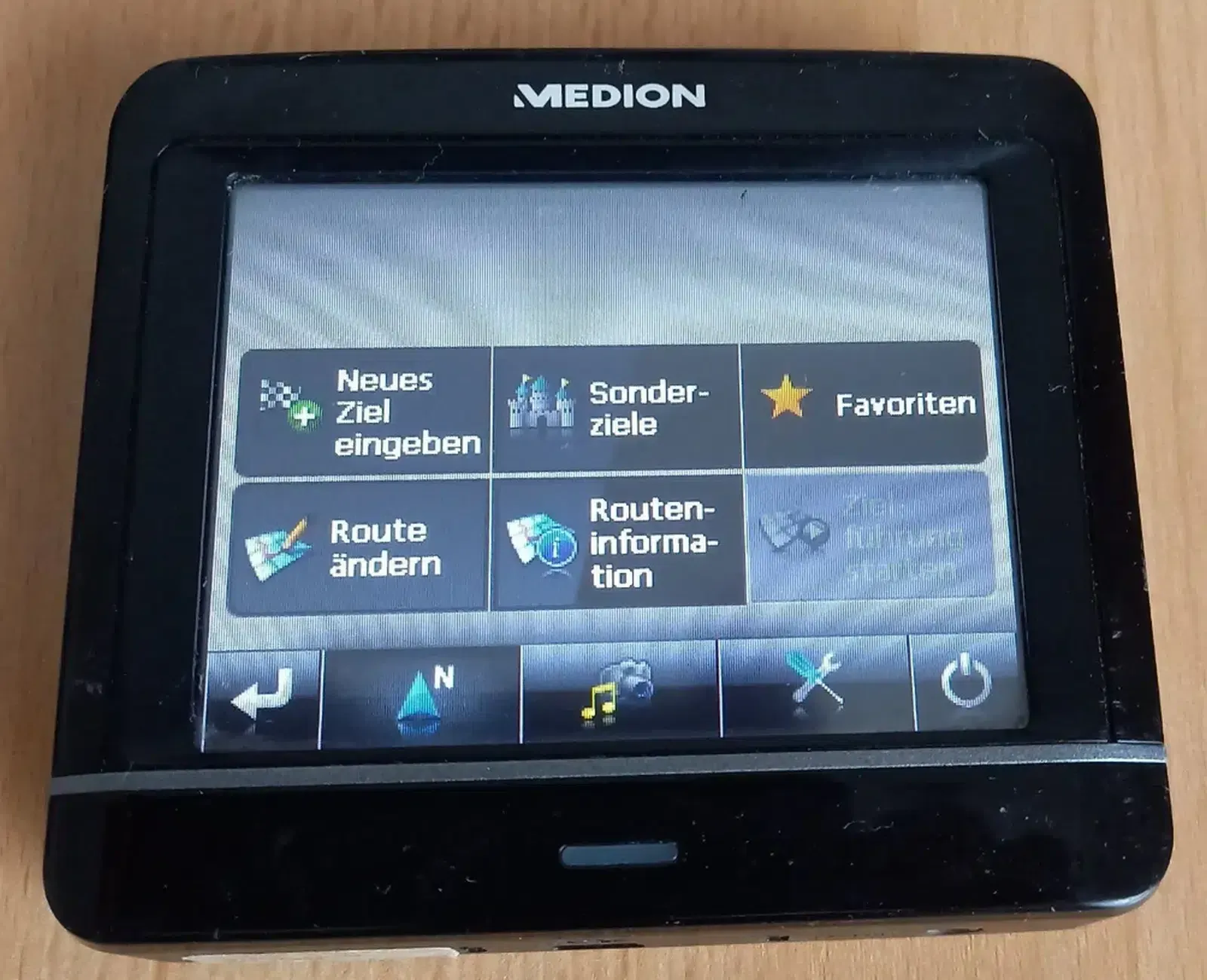 Medion Navi 97130-Display-Menü