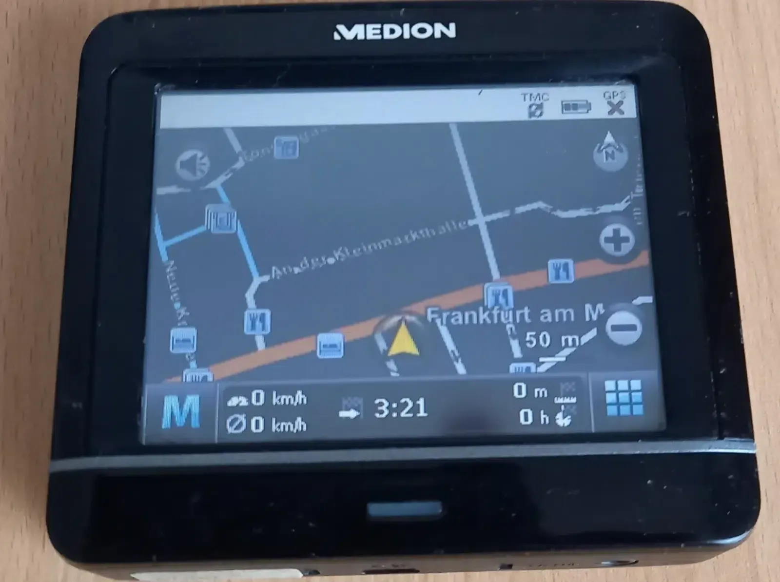 Medion Navi 97130-Display-Straßen