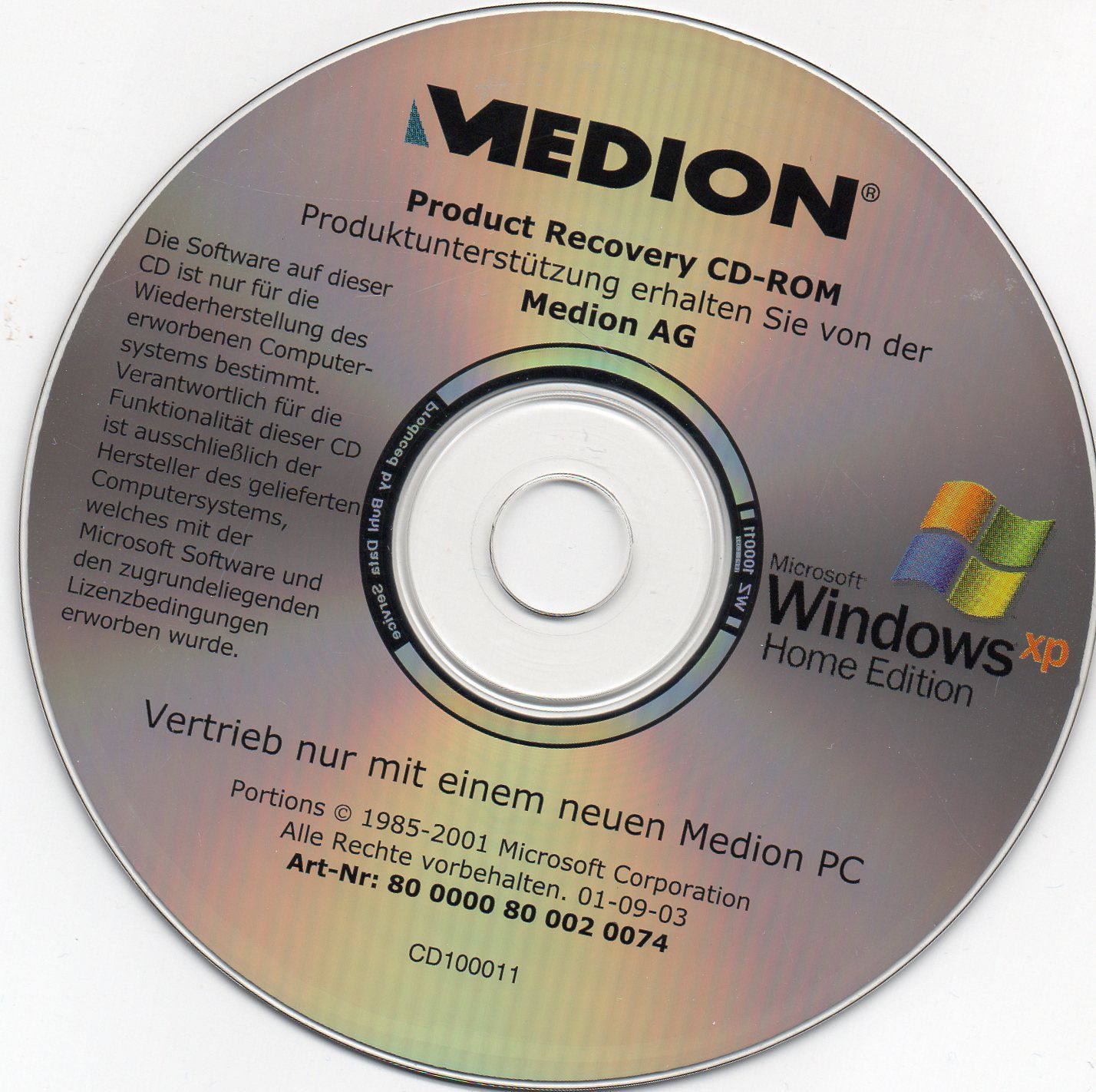 WindowsXP Home Edition 