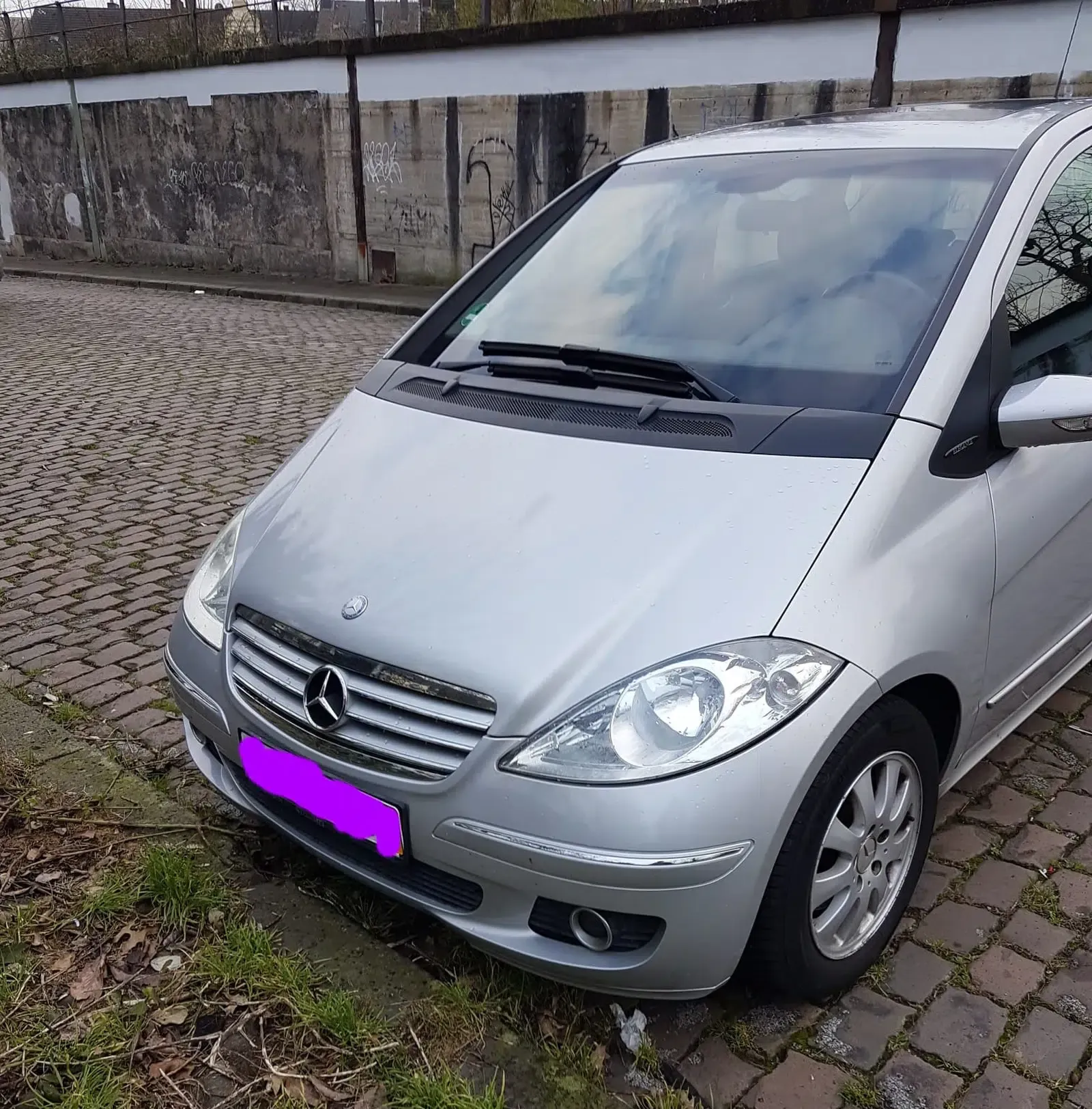 Mercedes Benz A Klasse 180 CDI-Baujahr 2003-Silber-Fron-Scheinwerfer