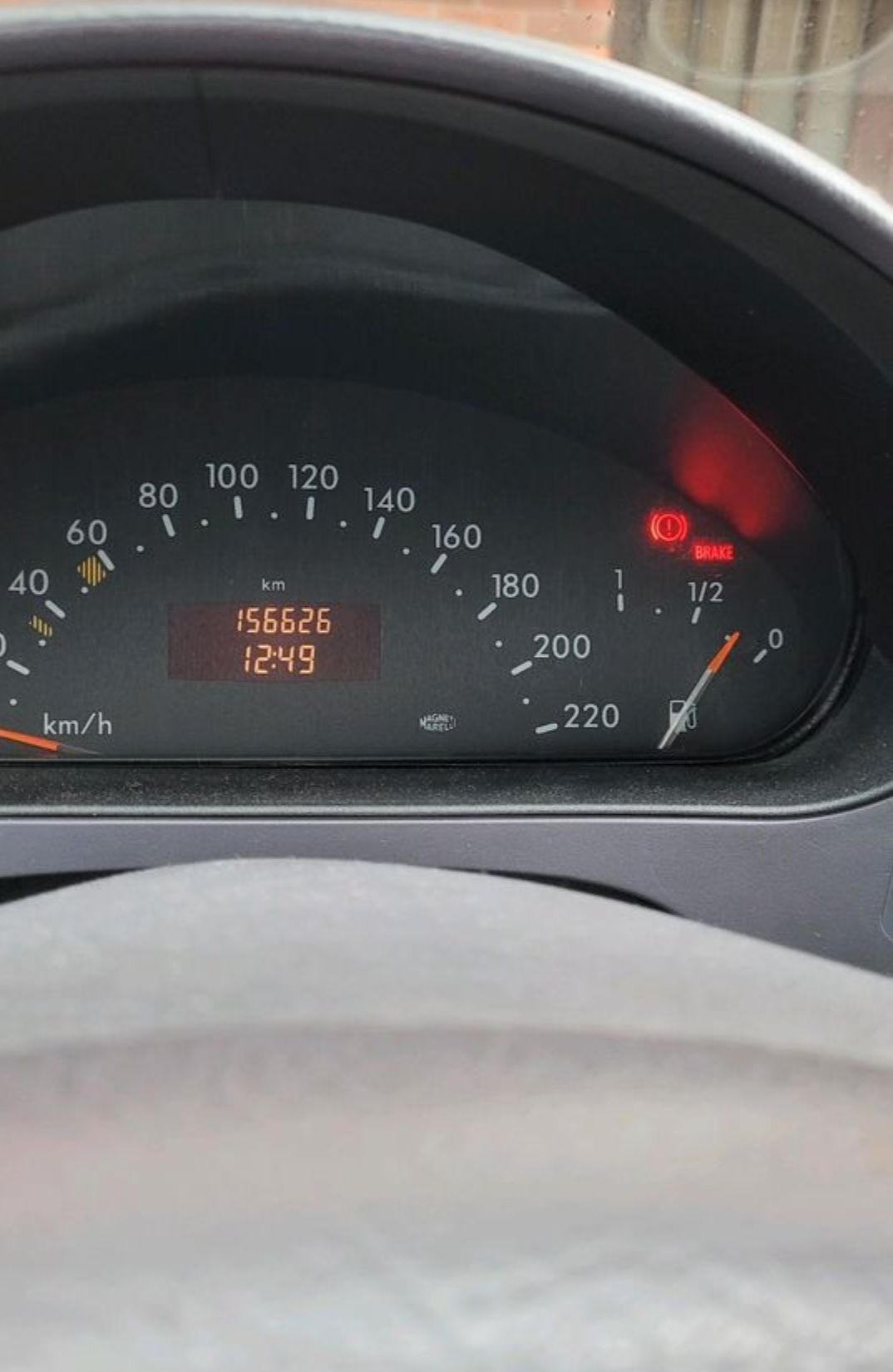 Mercedes Benz A Klasse-Baujahr 2000-Blau-Instromente-Display-Tacho