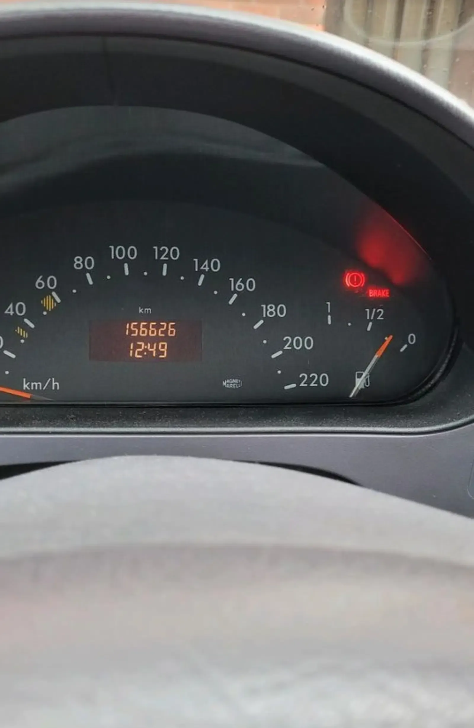 Mercedes Benz A Klasse-Baujahr 2000-Blau-Instromente-Display-Tacho