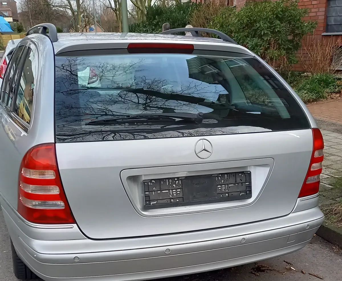 Mercedes Benz C180 Kombi Silber Baujahr 2004 Heck